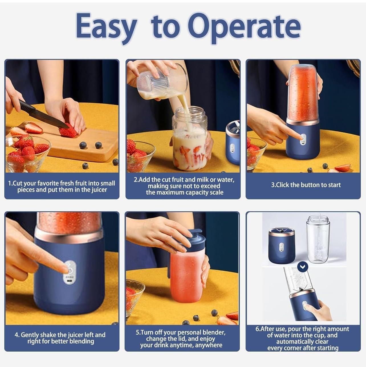 Smart Portable Blender – Make Fresh Juice Anywhere!